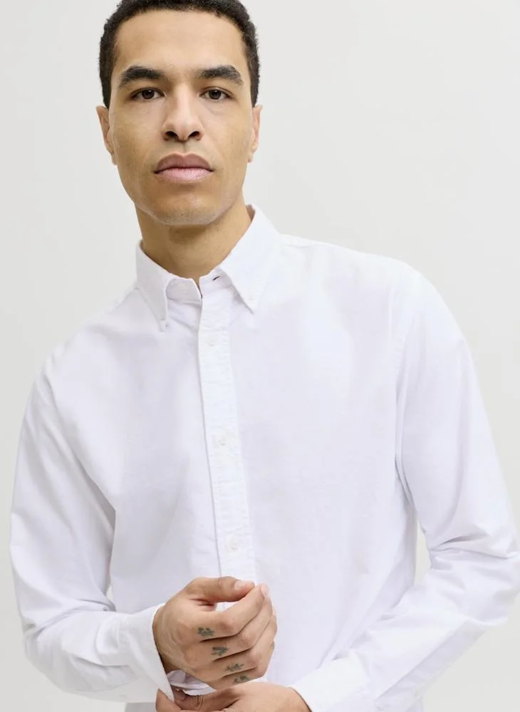 JACK & JONES  Solid Regular Fit Shirt for Men | Best Price UAE